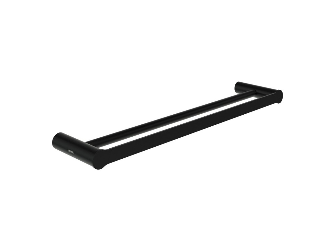 Ravak FD 320.20BLM Držák na ručníky 45 cm, dvojitý, černá matná