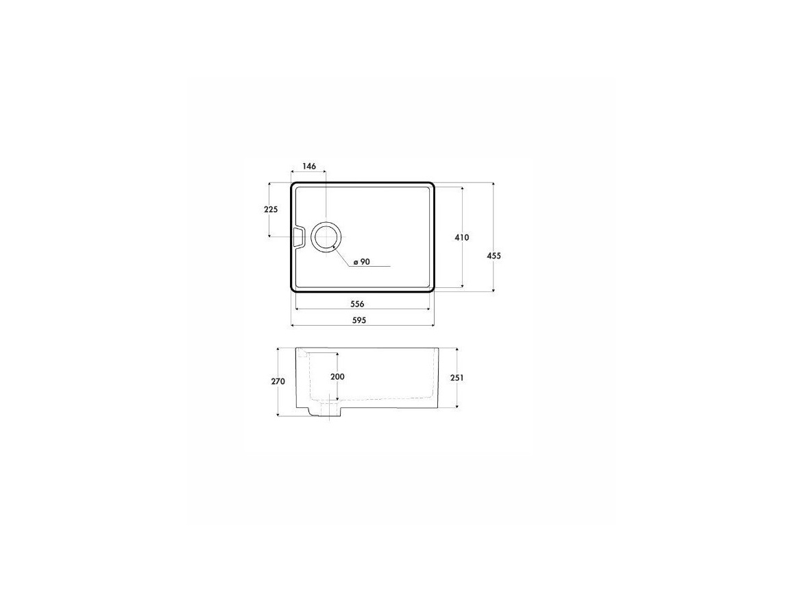 Kuchyňské dřezy Luisina Chambord Clovis 595