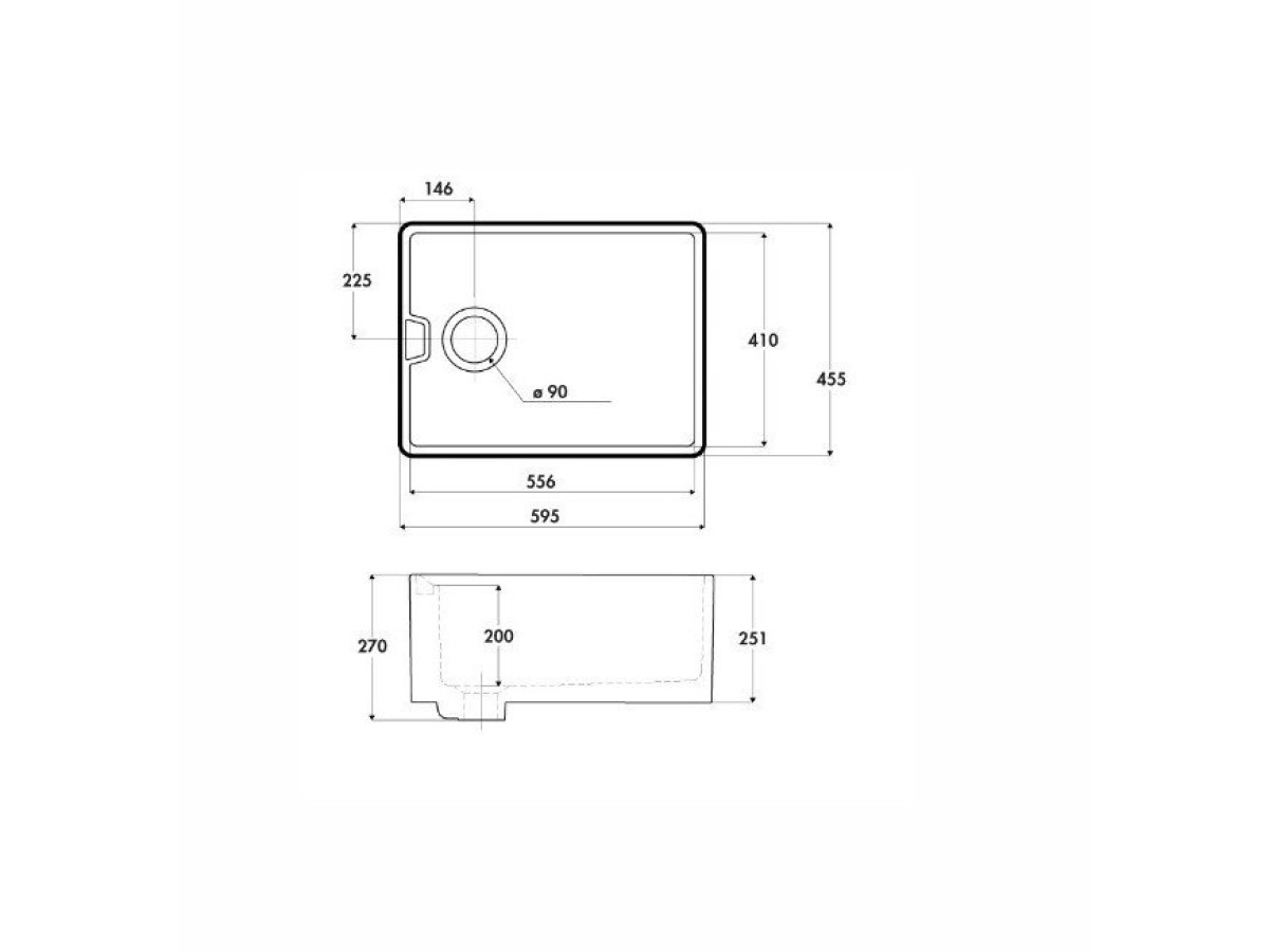 Kuchyňské dřezy Luisina Chambord Clovis 595