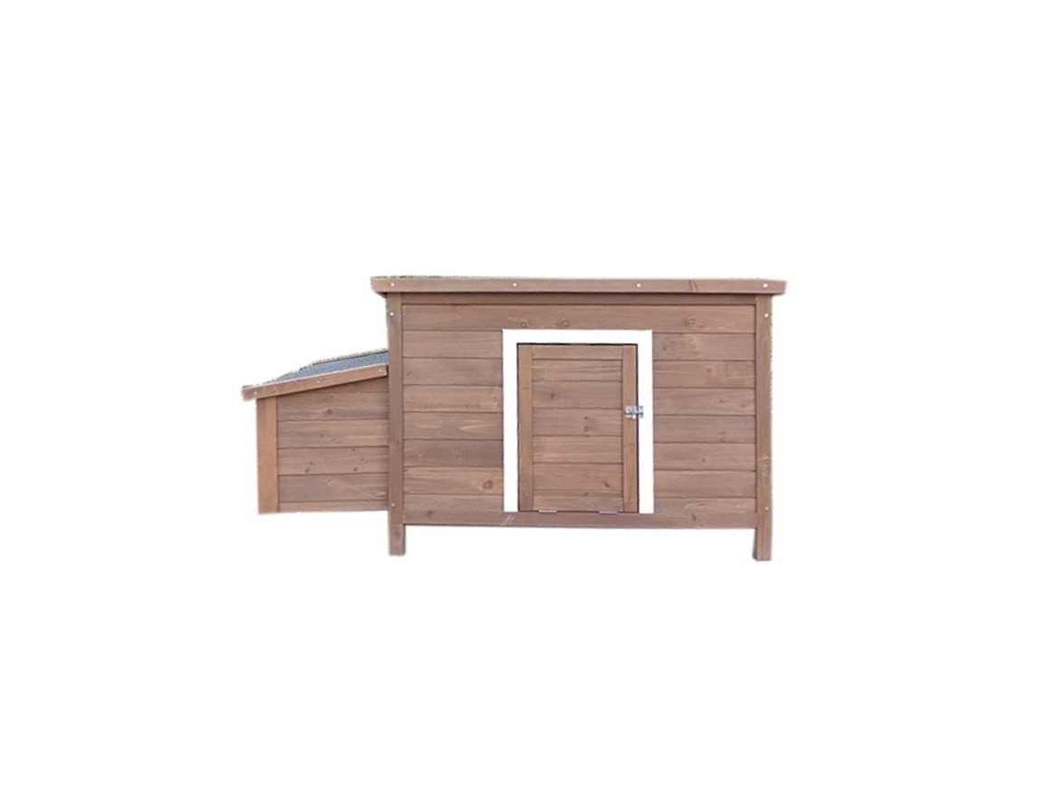 Kurník Scobax Dřevěný kurník a husník HRADEC Brown, 1360x740x710 mm