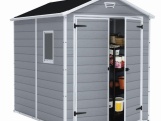 Keter Zahradní domek MANOR 6 x 8 DD šedý / bílý, s podlahou, poškozený obal