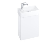 Ravak Umývadlo Veda Slim 40, s otvorom pre batériu, bez prepadu, antracit