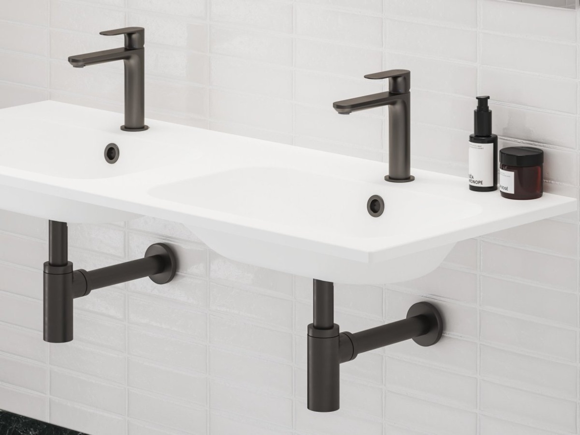 Ravak Krytka prepadu pre umývadlo, čierna matná