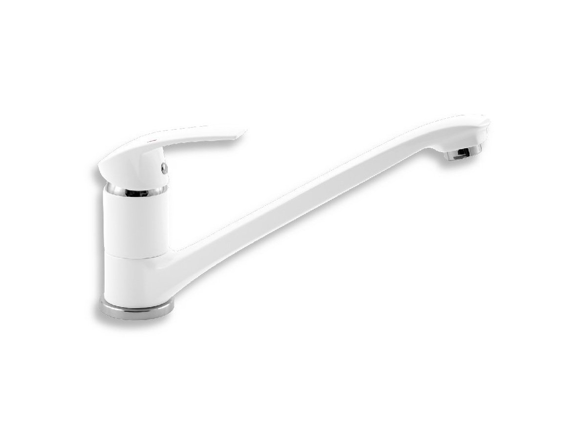 Novaservis Dřezová baterie Metalia 57, bílá/chrom, stojánková,  57091,1