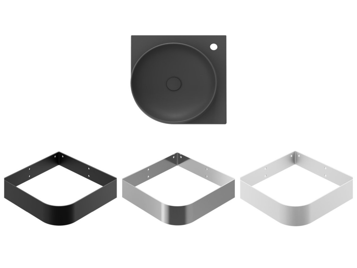 Ravak Umyvadlo Yard 45 C, s otvorem pro baterii, bez přepadu, Alabaster Pink