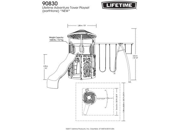 Věž se skluzavkou Lifetime Tower