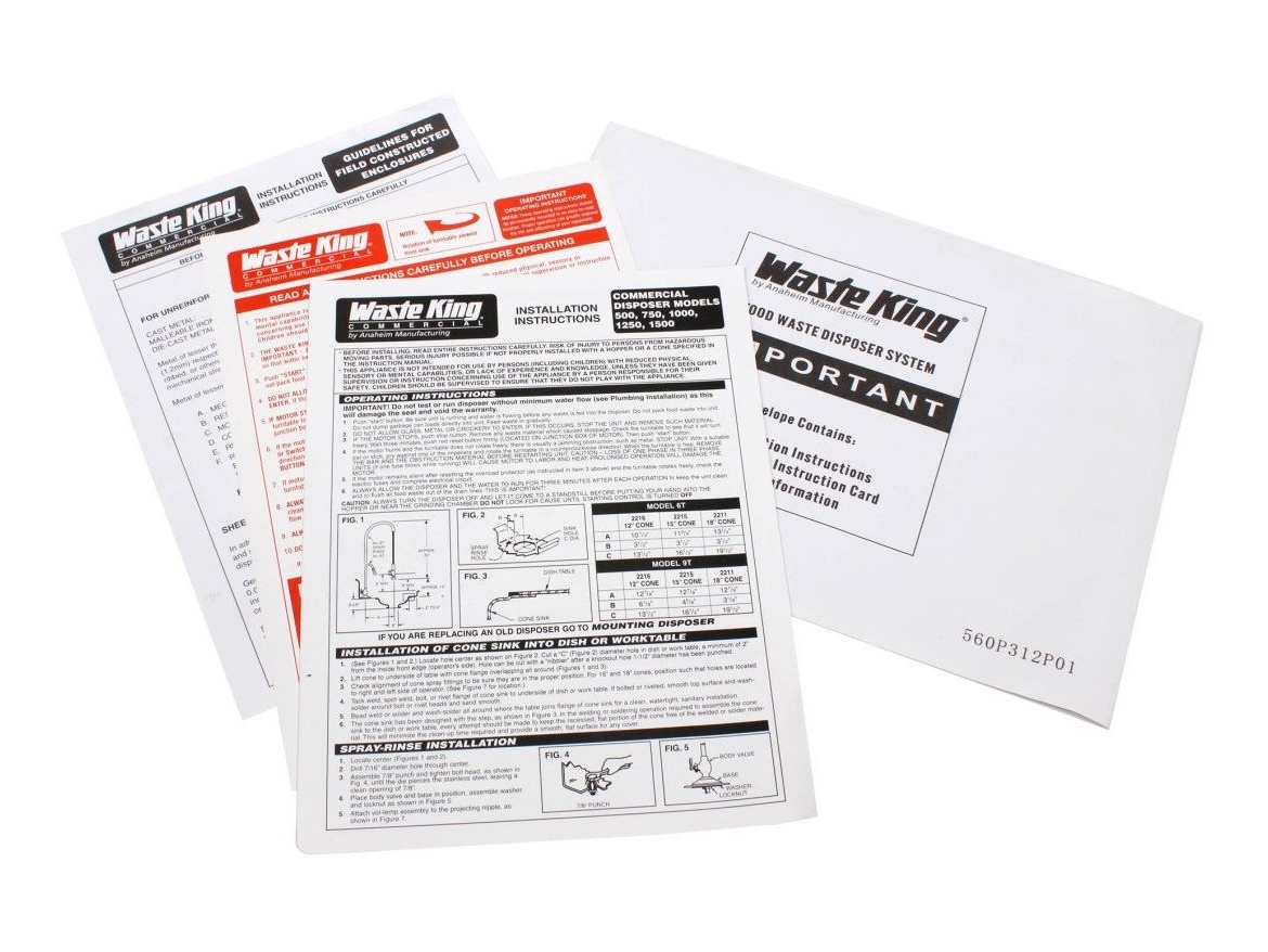 Drtiče odpadu Waste King Commercial 1000