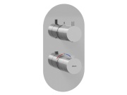 Ravak ES 067.10WV.O3.RB07C Termostatická podomítková baterie 3-cestná bez tělesa, White Velvet