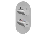 Ravak ES 067.60GLB.O3.RB07C Termostatická podomietková batéria 3-cestná pre R-box, zlato kefované
