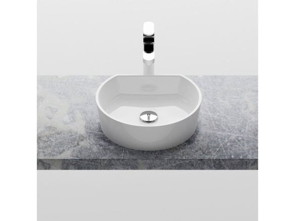 Ravak Umývadlo Moon 1C, bez otvoru pre batériu, bez prepadu