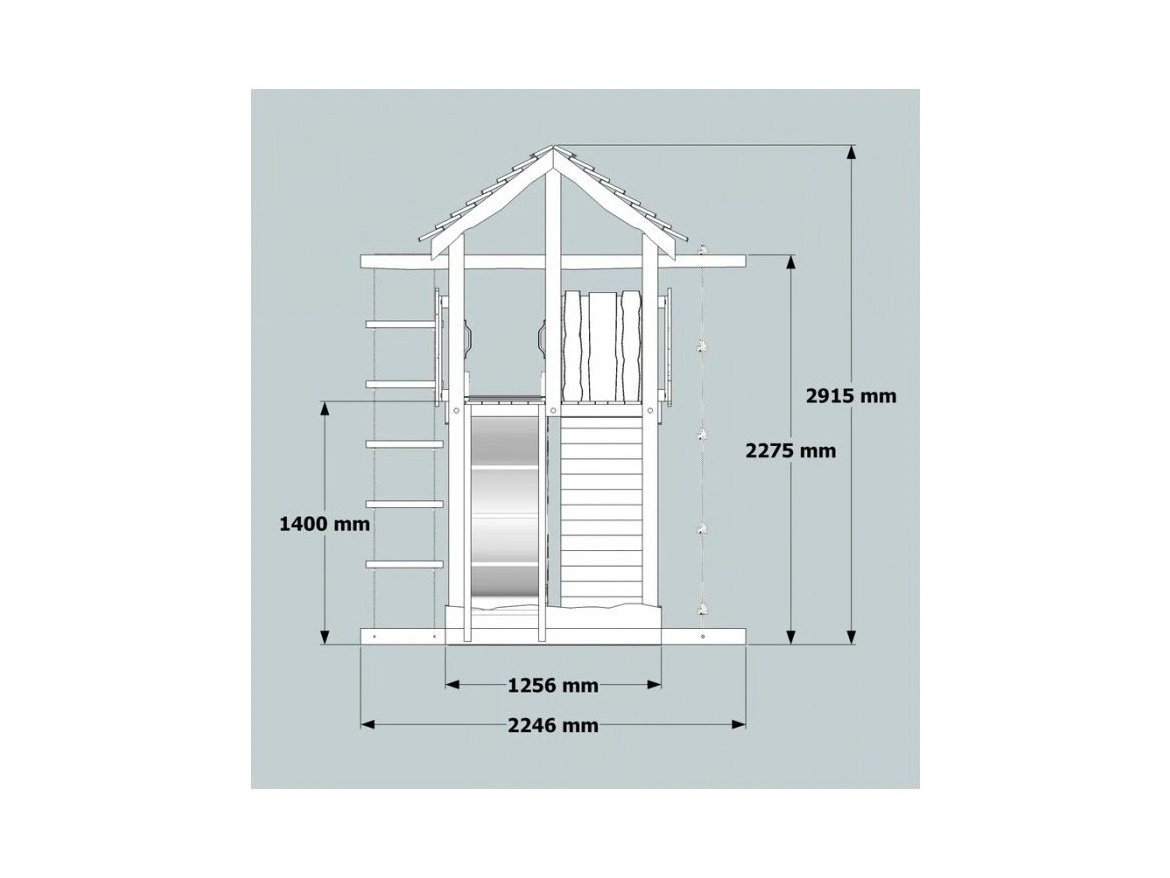 Gyermekeknek játszótér a kertben Česká Manufaktura Bimbo