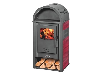 Krbové kachle –  Blist Krbová kamna Blist VIENNA 8 kW - Red + příslušenství