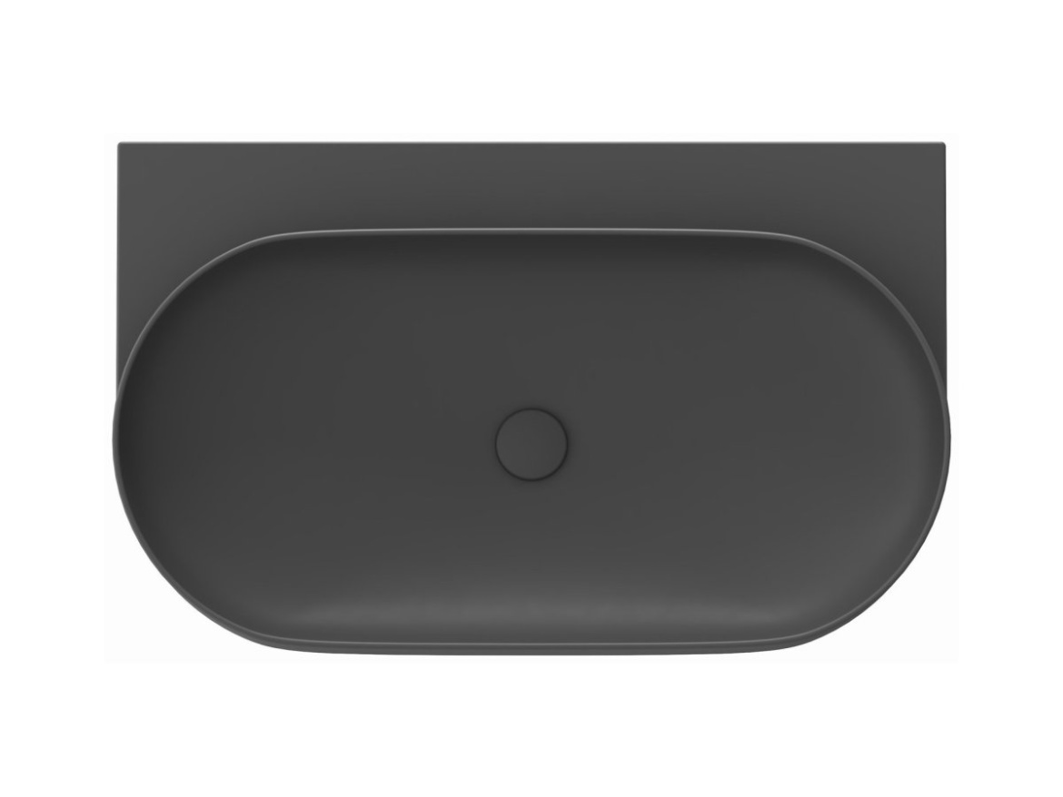 Ravak Umyvadlo Yard 80, bez otvoru pro baterii, bez přepadu, Smoke Grey