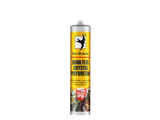 Tmely Den Braven – Bond Flex Crystal polyuretan, kartuše 300 ml, transparentní