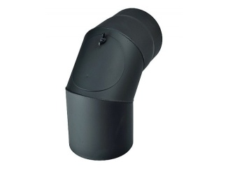 120 mm – Kovokraus Koleno kouřové silnostěnné s čistícím otvorem 120mm / 90° silnostěnné 1,5mm