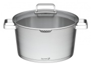 G21 Hrnec  Gourmet Magic s cedníkem 28 cm s poklicí nerez