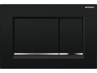 WC, bidety a pisoáre –  Geberit Deska ovládací GEBERIT SIGMA 30 černá/chrom lesk, 115.883.KM.1