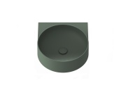 Ravak Umyvadlo Yard 40, s otvorem pro baterii, bez přepadu, Grey Green