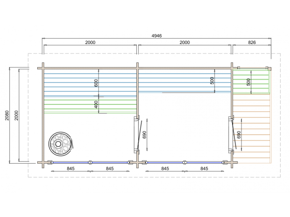 Tuindeco Tampere L 40