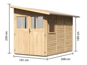 Dřevěný domek Karibu Wandlitz Plus