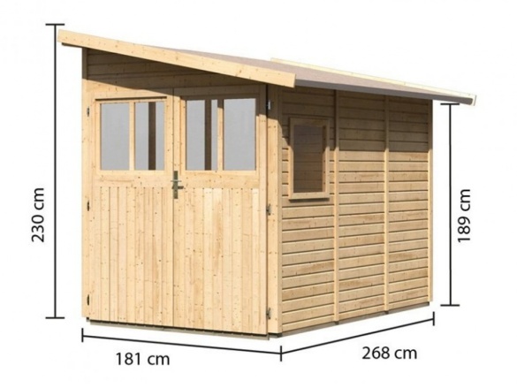 Dřevěný domek Karibu Wandlitz Plus