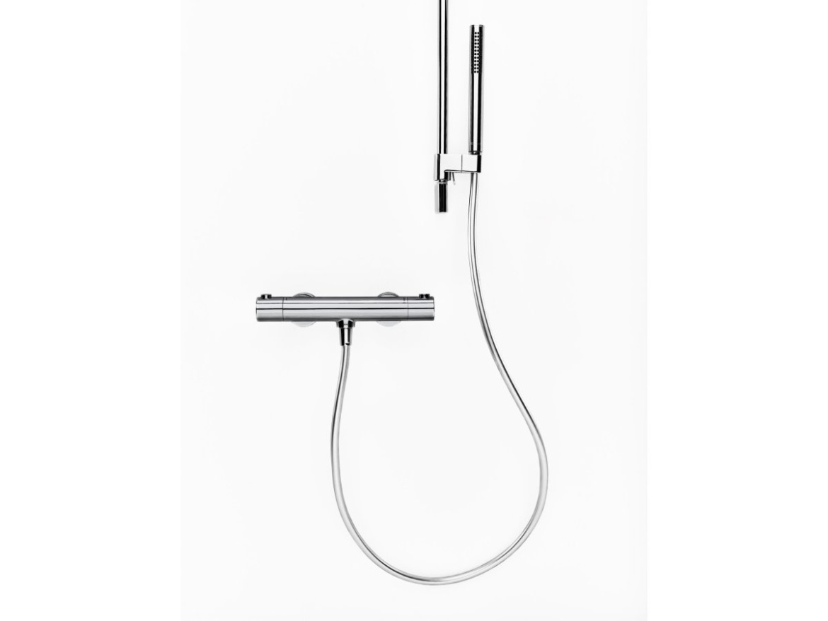 Ravak PU 033.20BLM Termostatická sprchová nástenná batéria bez sprchového setu, čierna matná