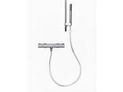 Ravak PU 033.20BLM Termostatická sprchová nástenná batéria bez sprchového setu, čierna matná