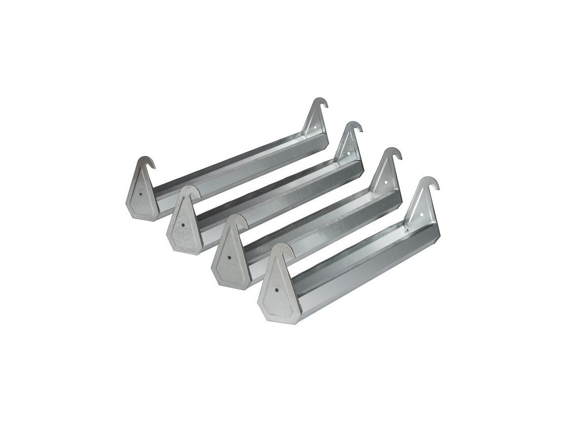 Scobax Závěsné žlabové krmítko nebo napáječka - 40 cm, pozink, CF035.20