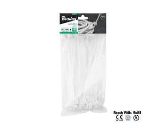 Kertek –  Bradas Stahovací pásky plastové 3,6x300mm  UV NEUTRAL - 100ks