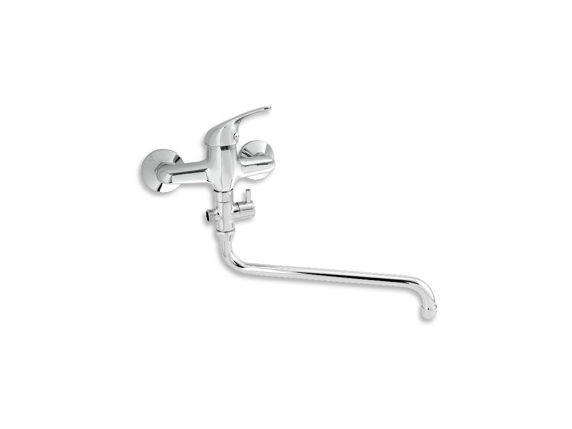 Novaservis Umyvadlová paneláková baterie Titania Iris, 150 mm, chrom, nástěnná, bez příslušenství,  92271/1,0