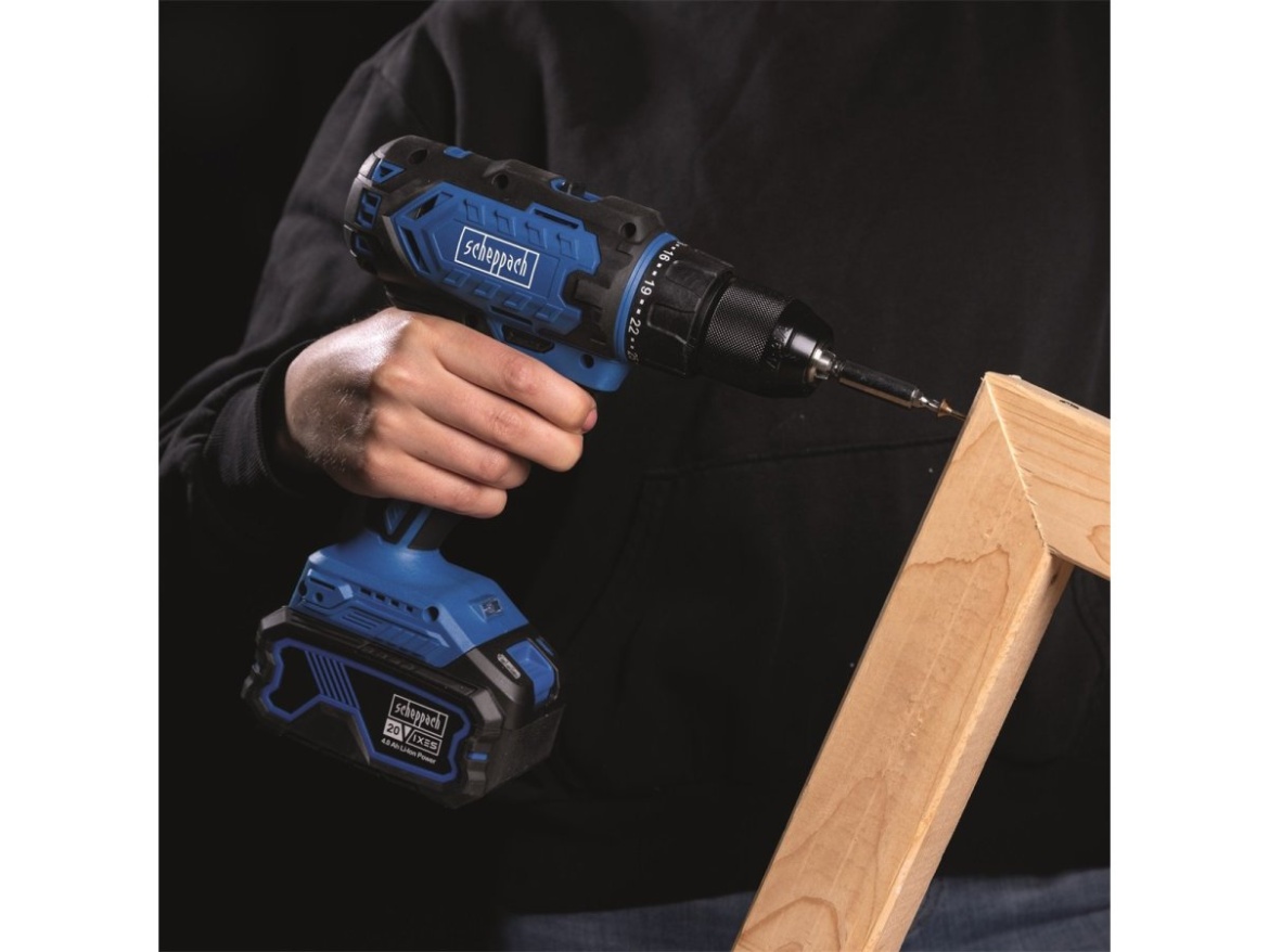 20 V IXES aku vrtací šroubovák (bez baterie a nabíječky) Scheppach C-DD45-X