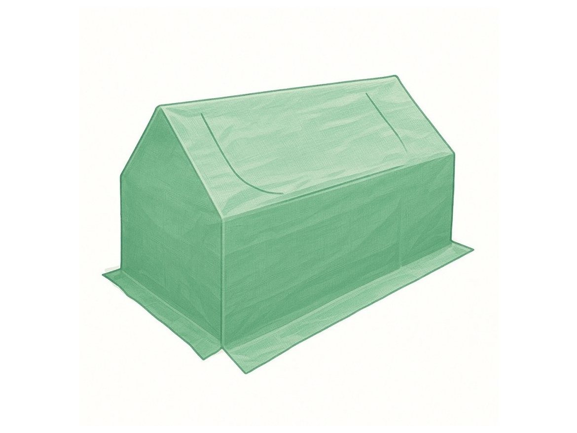 VespaGarden Zahradní pařeniště / fóliovník VESPAGARDEN 185x94x94cm - zelený