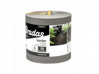 Okrasná zahrada –  Bradas Trávníková obruba BORDER 6m x 15cm - šedá