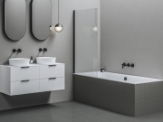 Ravak NVS1 80, bílá matná+transparent