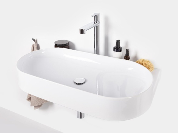 Ravak Umývadlo Yard 80, s otvorom pre batériu, bez prepadu, antracit