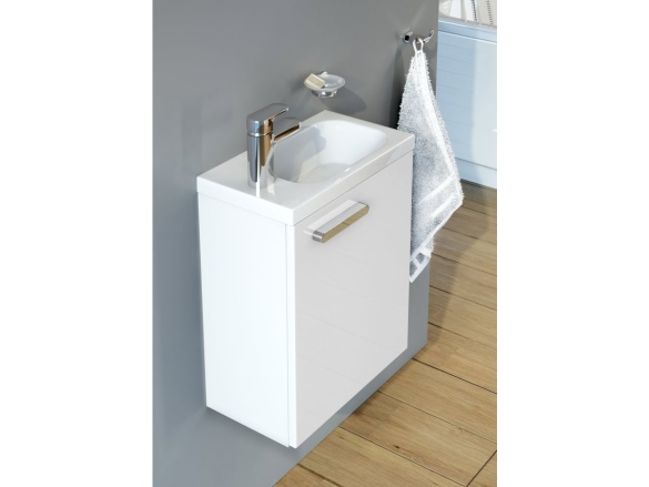 Ravak SD Chrome II korpus skrinky 40, biela, madlo 152 mm, čierna