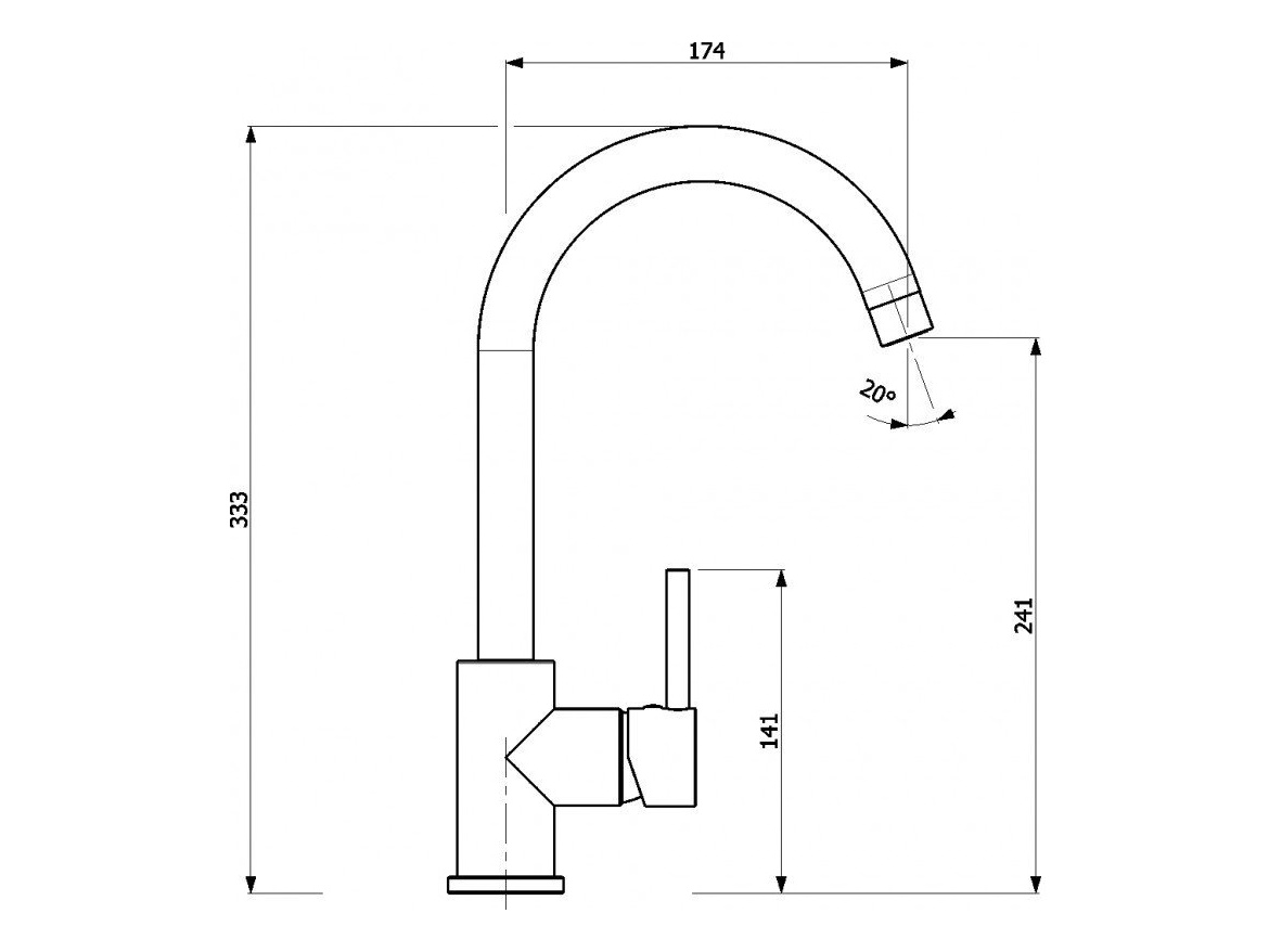 Kuchyňské baterie Helika Sabia 5523