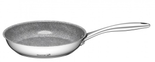 G21 Pánev  Gourmet Miracle 28 cm s poklicí, nerez/greblon