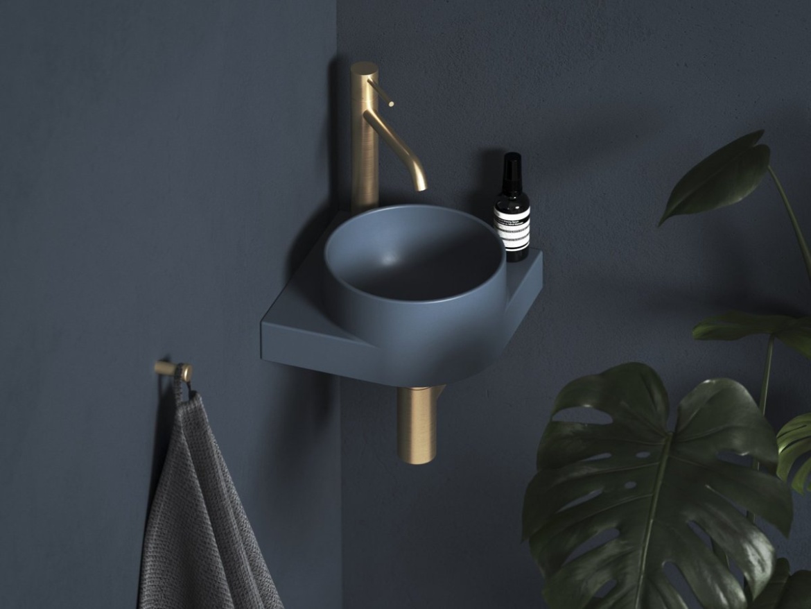 Ravak Umývátko Yard 28 C, s otvorem pro baterii, bez přepadu, bílá matná