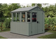 Plastový zahradní domek Keter Keter Darwin Potting Shed 2v1 - zelený
