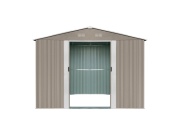 Zahradní domek kovový 3 x 3,7 m se sedlovou střechou hnědý Riwall PRO RMSA 12x10 Brown