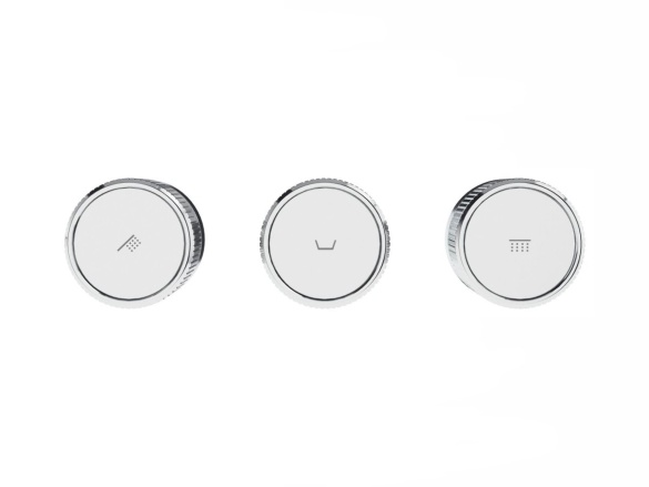 Ravak FL 063.20BLM.O2.RB072 Termostatická podomítková baterie 2-cestná bez tělesa, černá matná