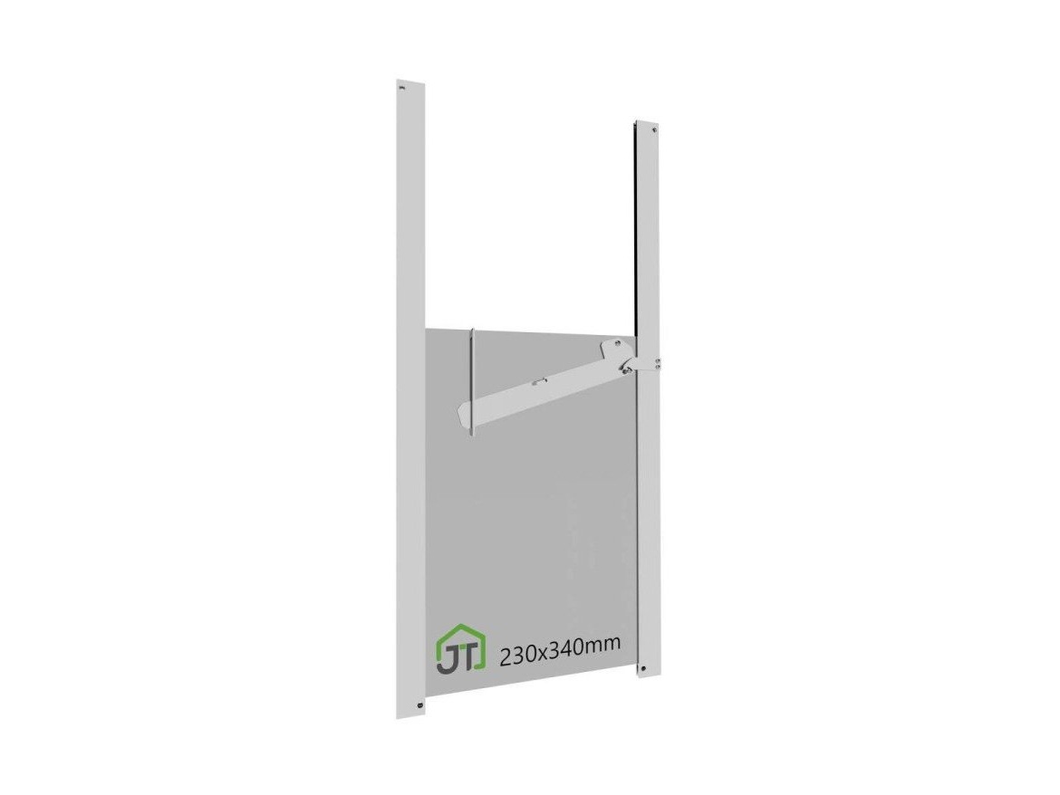 Scobax Bezpečnostní dvířka do kurníku se zpětnou klapkou - 230x340 / 300x450 / 340x550 mm | JOSTechnik