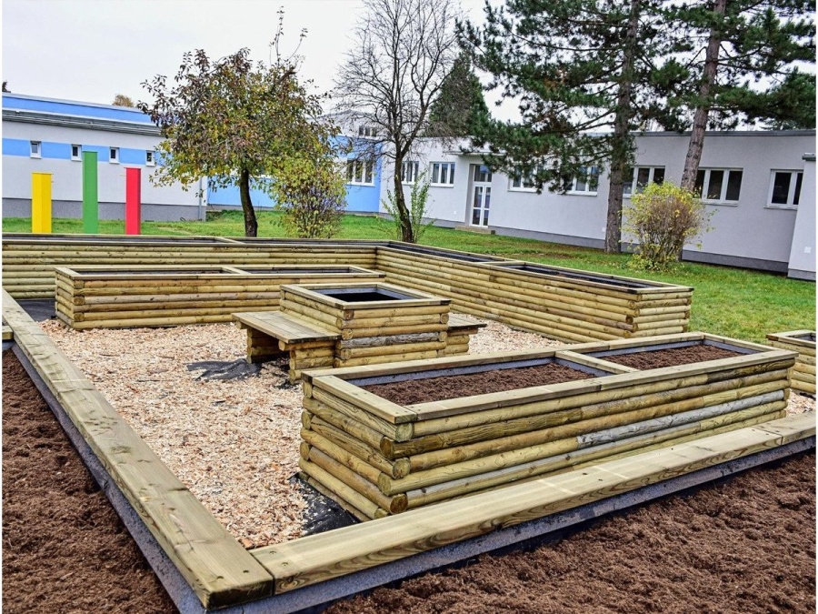 Scobax Vyvýšený záhon Log Cabin