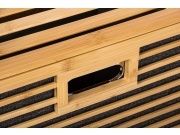 G21 Koš na prádlo  30 l s policemi, bambusový