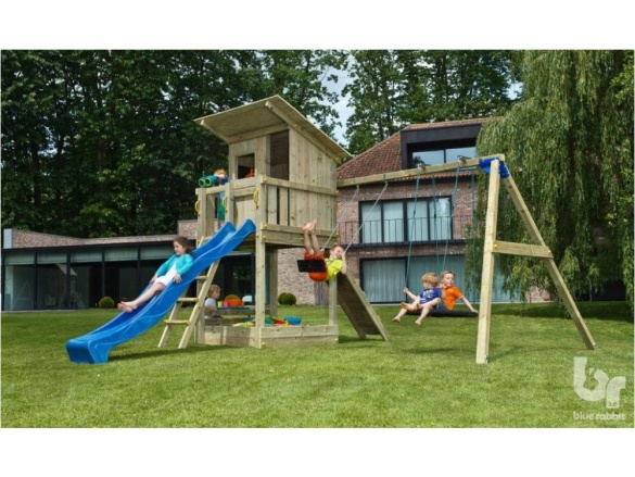 Dětské hřiště se skluzavkou Blue Rabbit Beach Hut