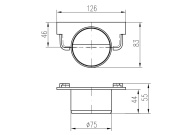 Boční odtok Chuděj D 75