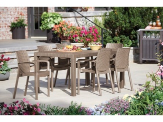 Bútor –  Keter Zahradní set BALI/MELODY 6+1 - cappuccino