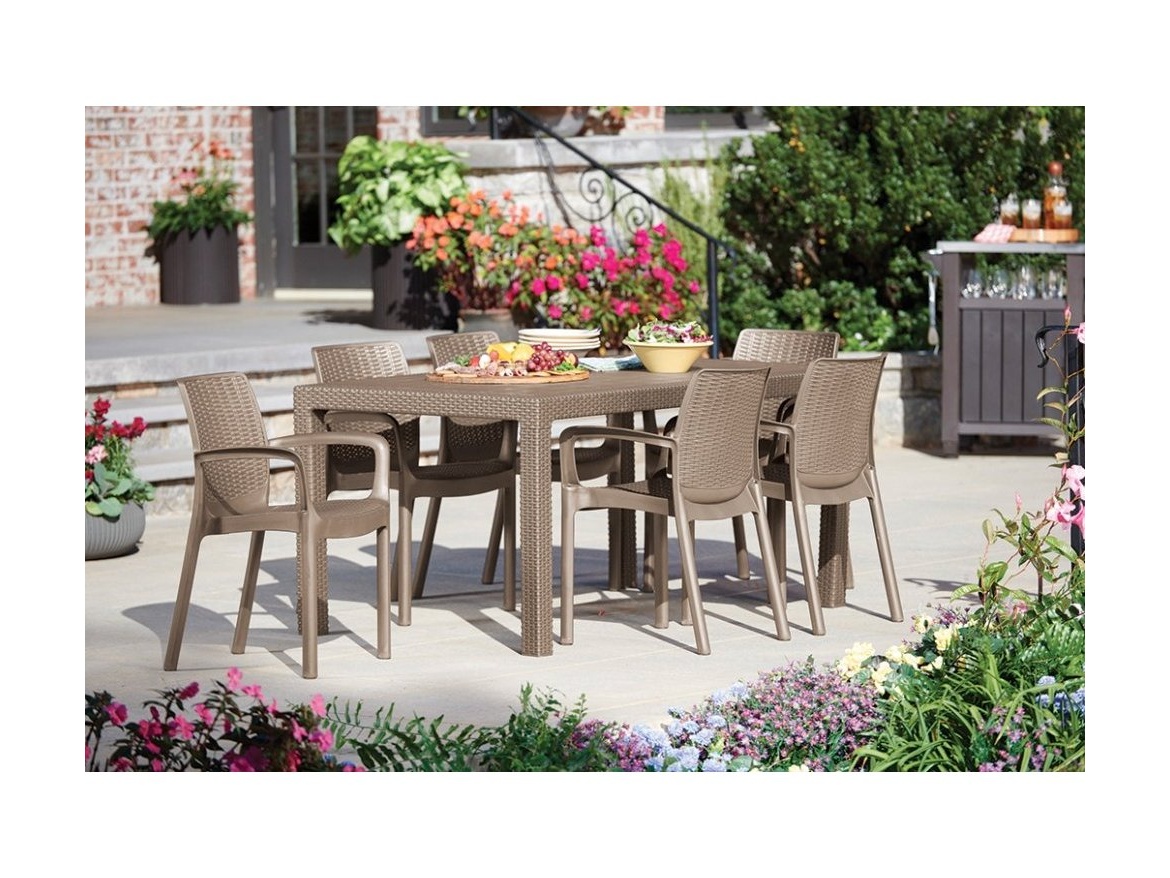 Keter Zahradní set BALI/MELODY 6+1 - cappuccino