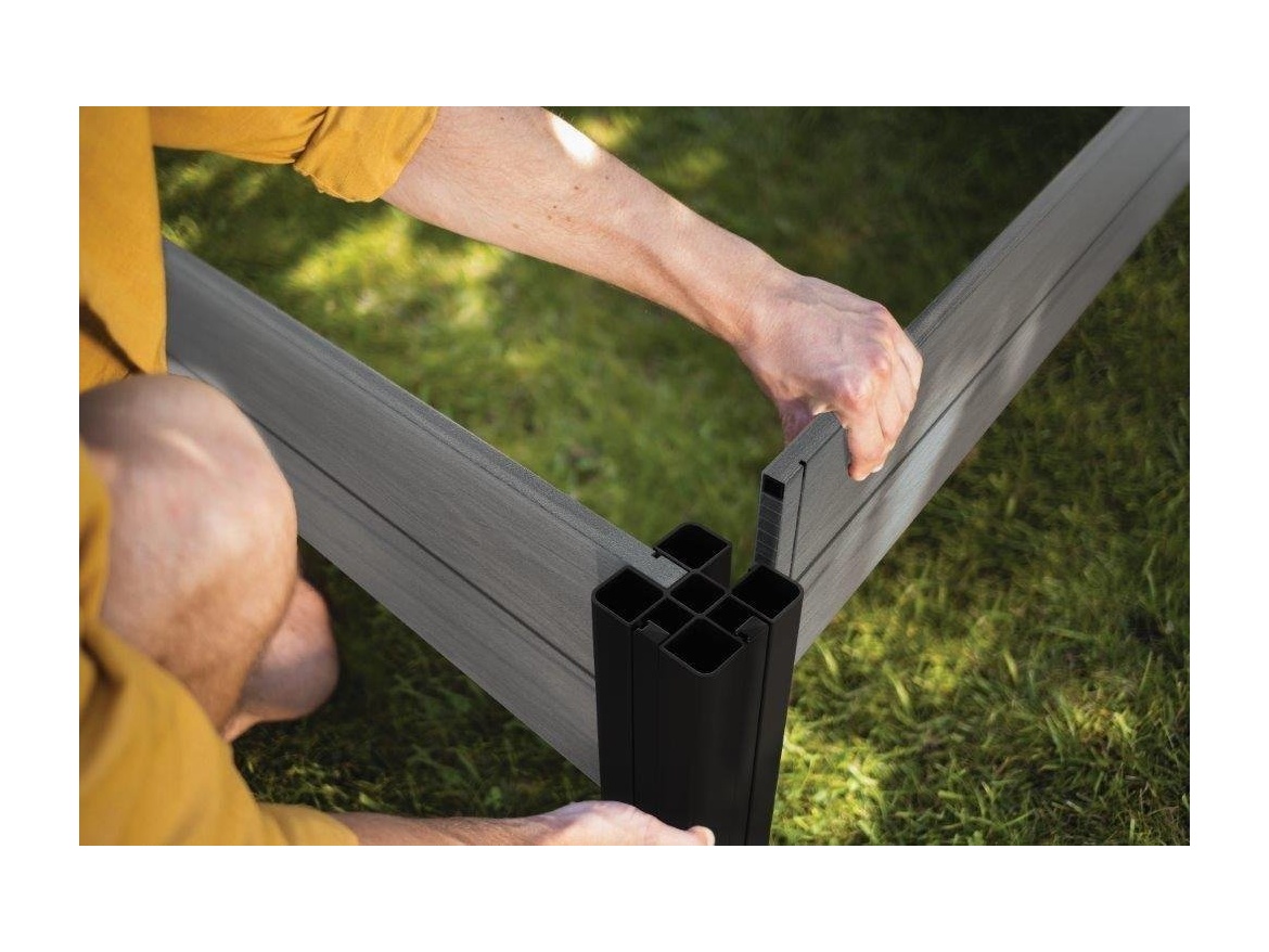 Emelt virágágyás Keter Vyvýšený záhon  Vista Modular Garden Bed šedý